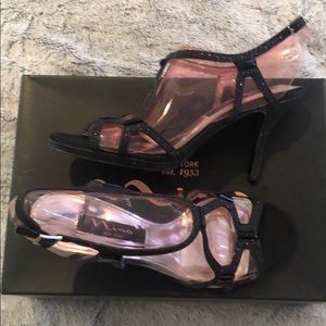 Black sparkly shoes with box 6 1/2.